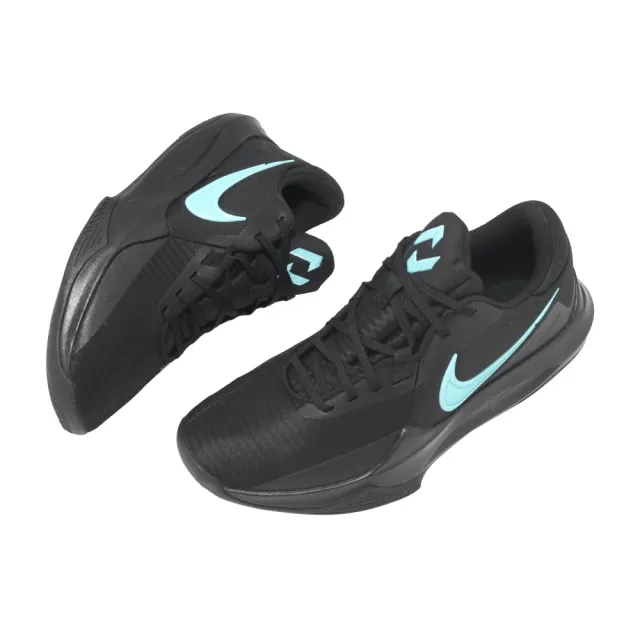 【NIKE 耐吉】籃球鞋 Precision 6 VI 男鞋 黑 蒂芬妮綠 緩震 低筒(IO7605-040)