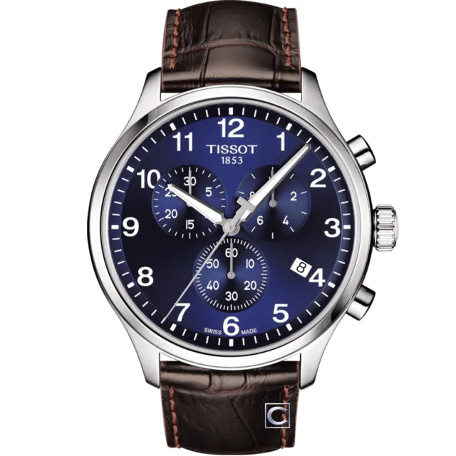【TISSOT 天梭】Chrono XL韻馳系列計時腕錶  男錶  手錶 (T1166171604700.T1166171605700/45mm)