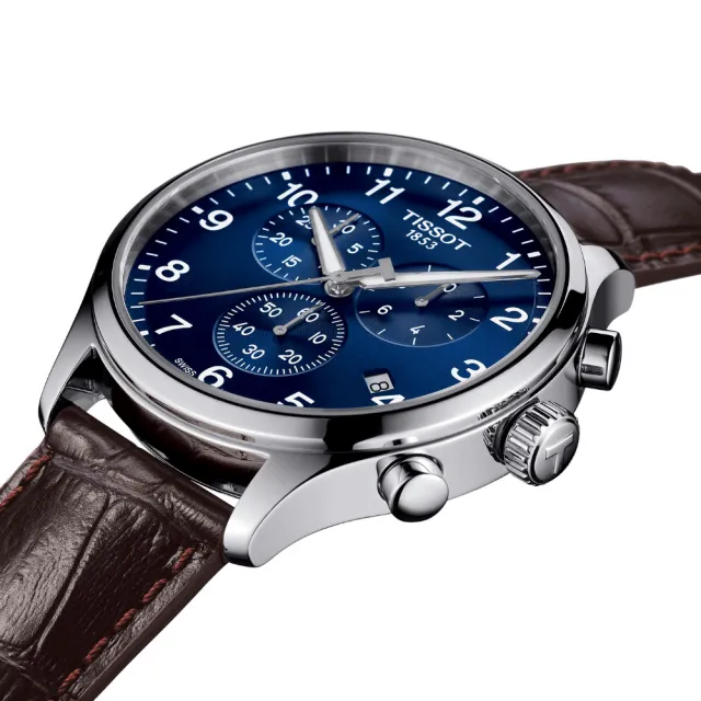 【TISSOT 天梭】Chrono XL韻馳系列計時腕錶  男錶  手錶 (T1166171604700.T1166171605700/45mm)