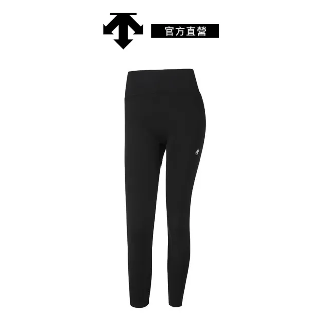 【DESCENTE】迪桑特 女士 彈性支撐9.5分運動緊身褲(黑色)