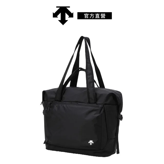 【DESCENTE】迪桑特 中性 40L 戶外旅行大容量波士頓包(黑色)