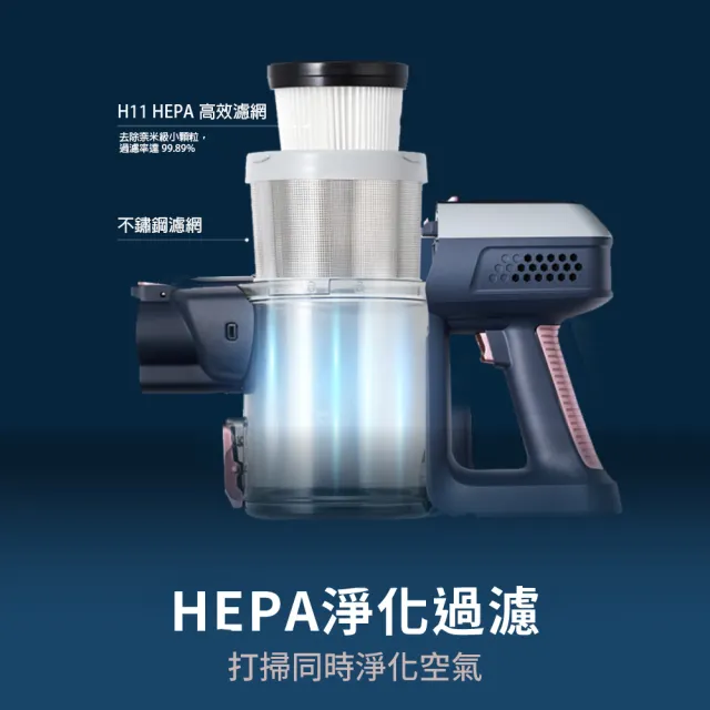 【HYD】超強力旋風電動濕拖無線吸塵器 D-85(12件大全配組/乾濕吸塵器)