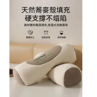 【茉家】曲線貼合蕎麥殼護頸枕(1入)