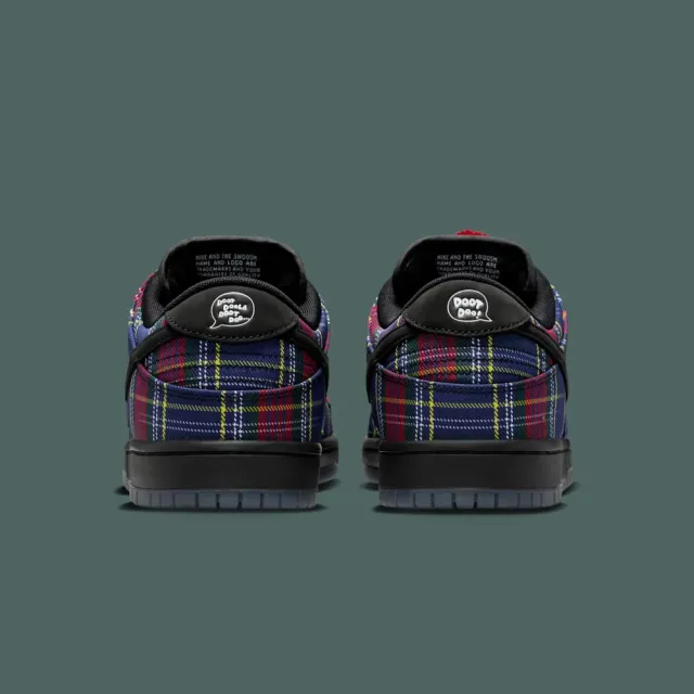 【NIKE 耐吉】休閒鞋 Nardwuar x Nike Dunk Low SB Tam O Shanter Hat 蘇格蘭格紋 黑 男鞋 II1493-600