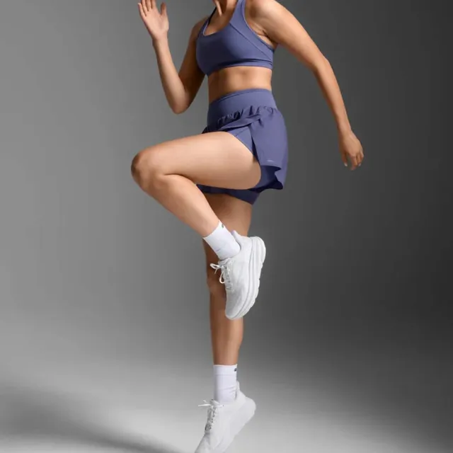 【2XU】W Aero Hi-Rise 2-in-1 3 Inch Shorts 女士 暢跑高腰3吋雙層舒適機能短褲(紫)