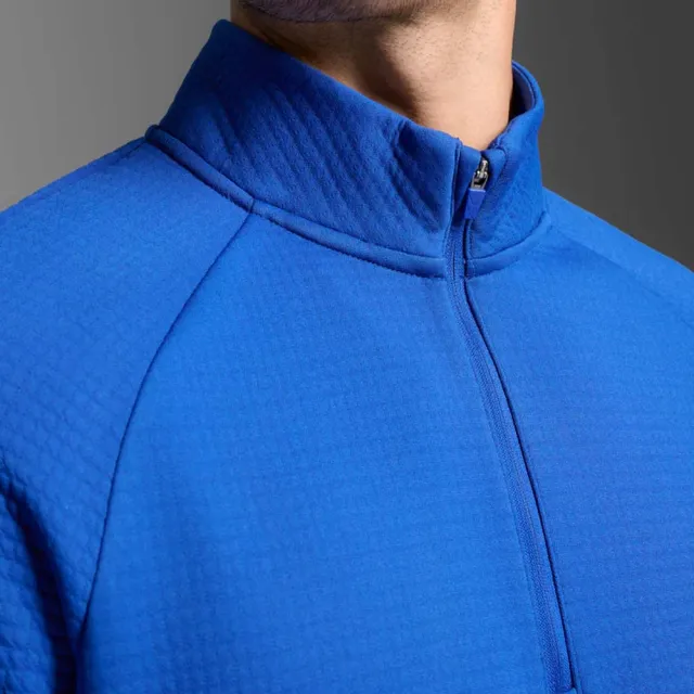 【2XU】M Ignition Hyper-Haptic 1/4 Zip 男士 保暖防護1/4拉鍊長袖機能上衣(藍)
