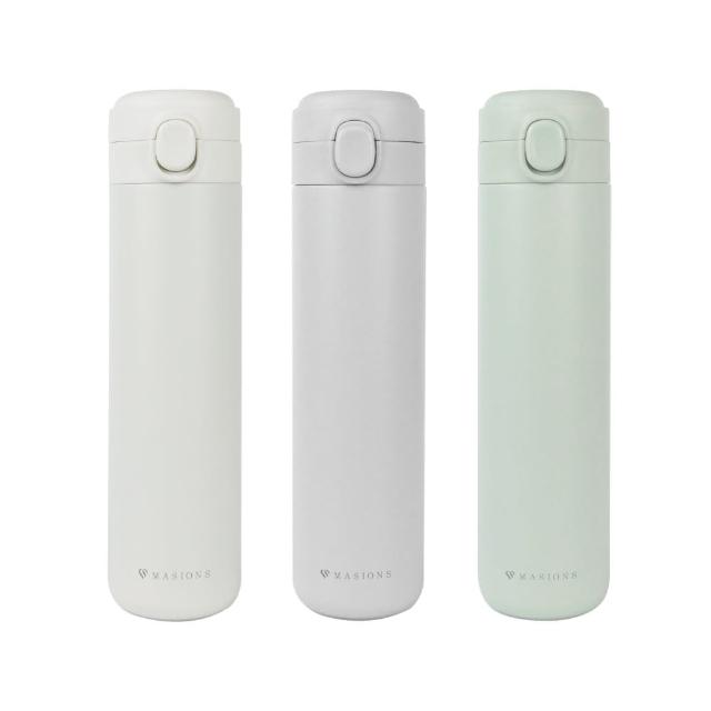 【MASIONS 美心_買1送1】Jadramic 玉石陶瓷輕量彈蓋真空保溫杯(580ml 保溫瓶)