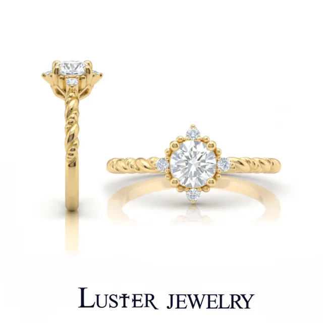 【Luster】38女王!培育鑽石 50分 D/VS 纏繞 鑽石戒指-任選(50分培育鑽石戒指婚戒)