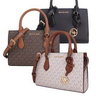 【Michael Kors】SHEILA系列 金字LOGO PVC皮革 手提/肩背/斜背 三用斜背包(多色任選)