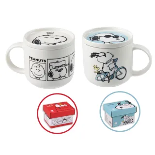 【CorelleBrands 康寧餐具】CORNINGWARE SNOOPY附蓋馬克杯450m-兩入組(交換禮物)