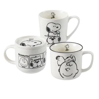 【CorelleBrands 康寧餐具】CORNINGWARE SNOOPY馬克杯繽紛三件收藏組(交換禮物)