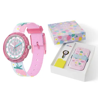 【Flik Flak】兒童手錶 BERRY NICE monbento便當盒套組/瑞士製造 FPNP175(31.85mm)