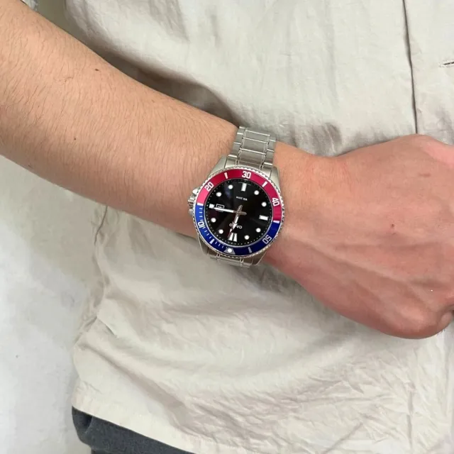 【CASIO 卡西歐】水鬼風格指針錶(MDV-107D)