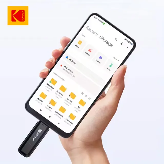 【Kodak 柯達】K143D USB-C 3.2 Gen1 OTG 高速雙模式隨身碟 256G(USB3.2/即插即用/廣泛兼容)