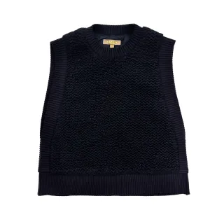 【KERAIA 克萊亞】黑夜秘密羔羊毛背心上衣