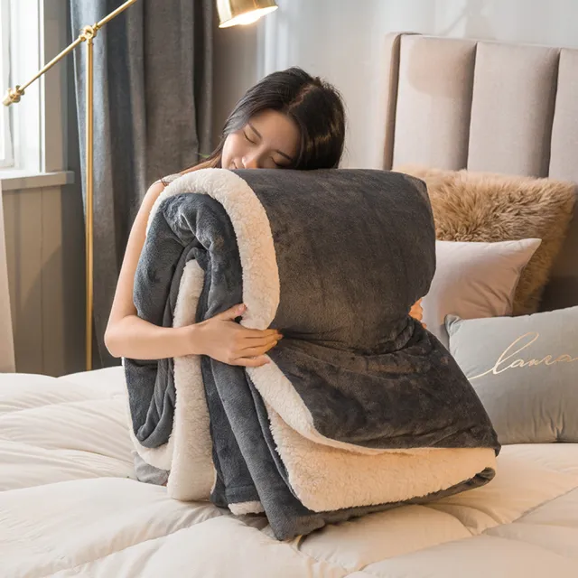 【Sleep Club】買一送一 法蘭絨×羊羔絨兩用被套 兩用被 四季被(6×7尺 180x210cm 多款任選)
