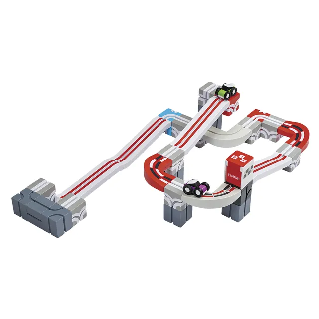 【Qbi 益智軌道磁吸玩具】5歲｜熱血賽車手：競速挑戰賽(Qbi)