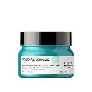 【L’OREAL 巴黎萊雅PRO】絲漾博控油淨化泥250ml(控油/蓬鬆)