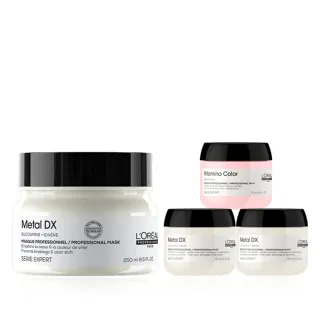 【L’OREAL 巴黎萊雅PRO】絲漾博吸金喚彩髮膜 250ml(瞬順髮膜/護髮/柔順/抗毛躁/髮膜)