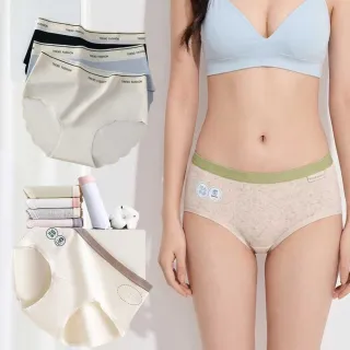 【I.RISS 伊莉絲】8/10件內褲多款選-輕柔嬰兒棉/面膜蠶絲/提臀收腹/蕾絲(9款可選/顏色隨機)