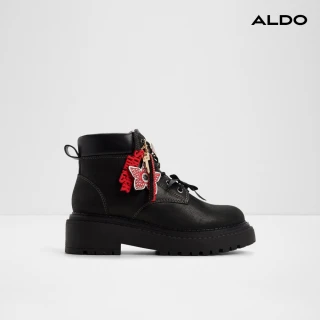 【ALDO】THERIFT-Stranger Things 限量聯名綁帶中筒靴-女鞋(黑色)
