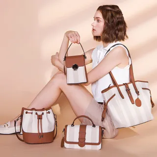 【FAIR LADY】輕旅袋著走_商務系列｜織紋皮革拼接｜水桶包、信差包(多款 均一價 女包)