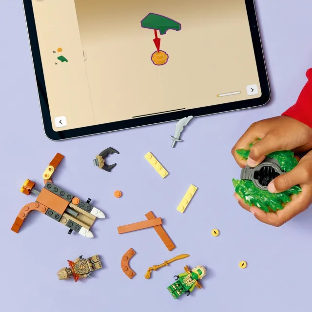 【LEGO 樂高】旋風忍者系列 71850 勞埃德大戰大地怪陀螺(陀螺玩具 忍者遊戲 積木 兒童玩具)