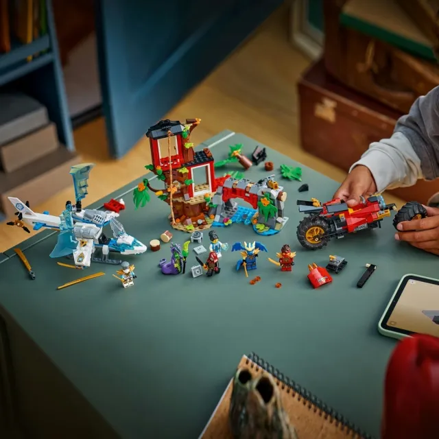 【LEGO 樂高】旋風忍者系列 71857 忍者載具樹屋大戰(玩具摩托車 忍者遊戲 積木 玩具)
