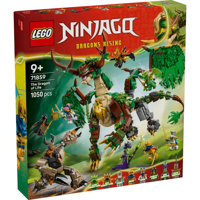 【LEGO 樂高】旋風忍者系列 71859 生命龍(玩具龍 忍者遊戲 積木 玩具)