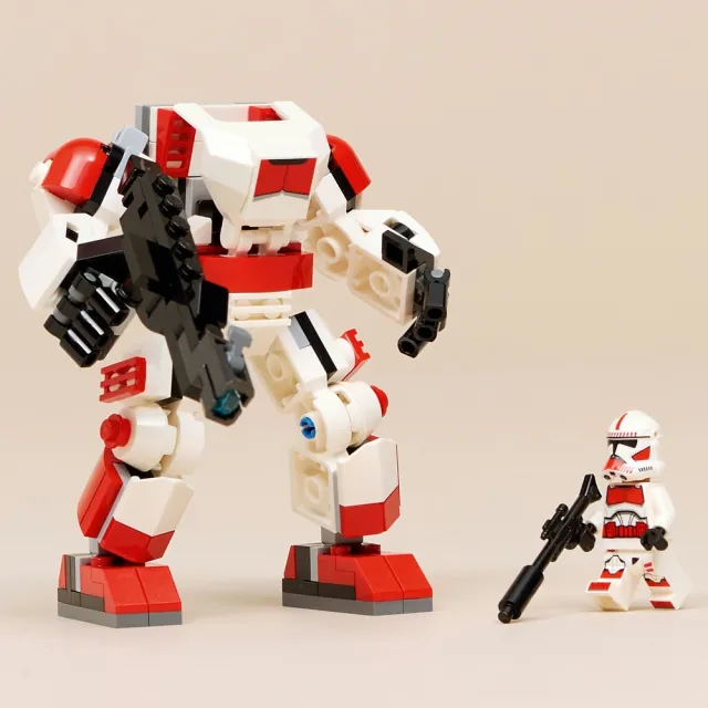 【LEGO 樂高】星際大戰系列 75448 複製人衝擊兵機甲(機器人 星戰 積木 兒童玩具)