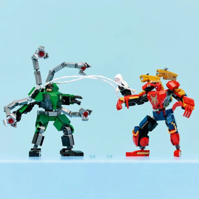 【LEGO 樂高】漫威超級英雄系列 76338 機甲大戰：蜘蛛人 vs. 八爪博士(機器人 Marvel 積木 兒童玩具)