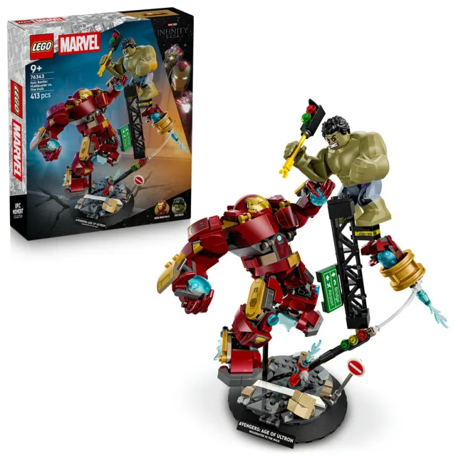 【LEGO 樂高】漫威超級英雄系列 76343 史詩級對決：浩克毀滅者 vs. 浩克(Marvel 奧創紀元 積木 玩具)