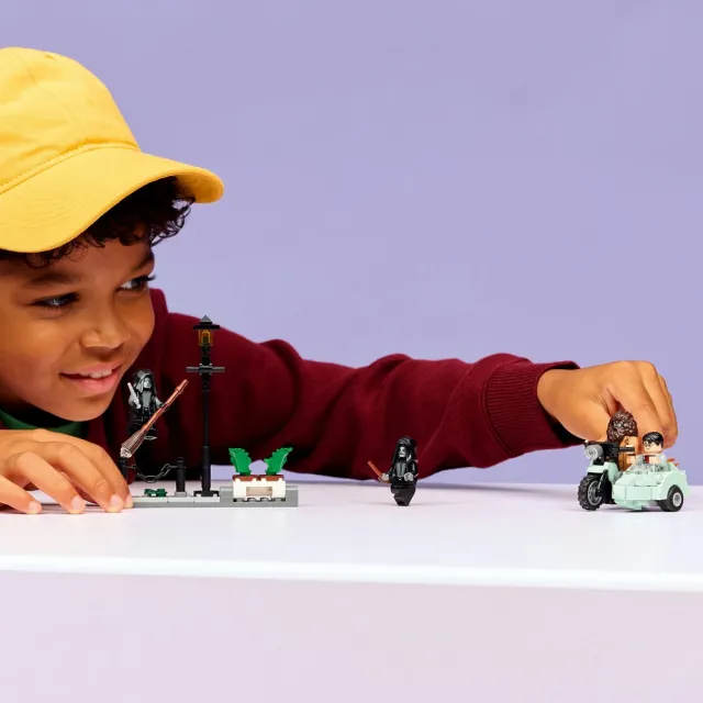 【LEGO 樂高】哈利波特系列 76459 海格與哈利的水蠟樹街大脫逃(Harry Potter 海格摩托車 積木 兒童玩具)