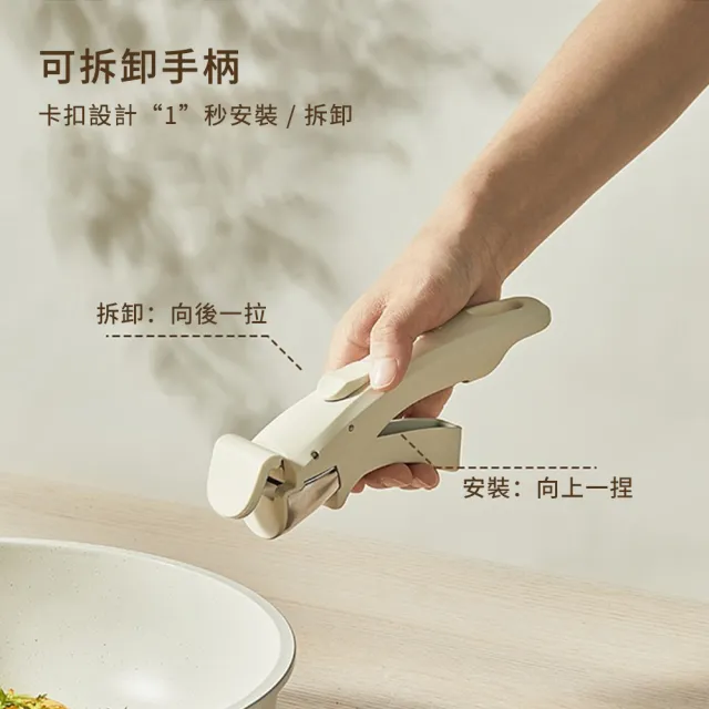 【CATD】多功能可拆卸鍋具套裝 可拆卸手柄鍋 家用廚房鍋具套裝 平底鍋 不粘鍋 湯鍋 煎鍋 炒鍋 鍋盤兩用 618