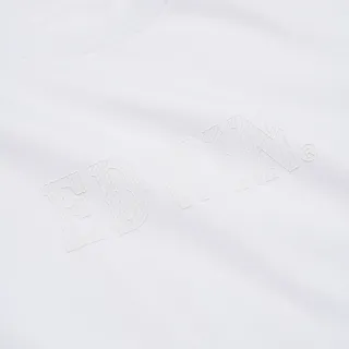 【EDWIN】女裝 基本印花短袖T恤(白色)