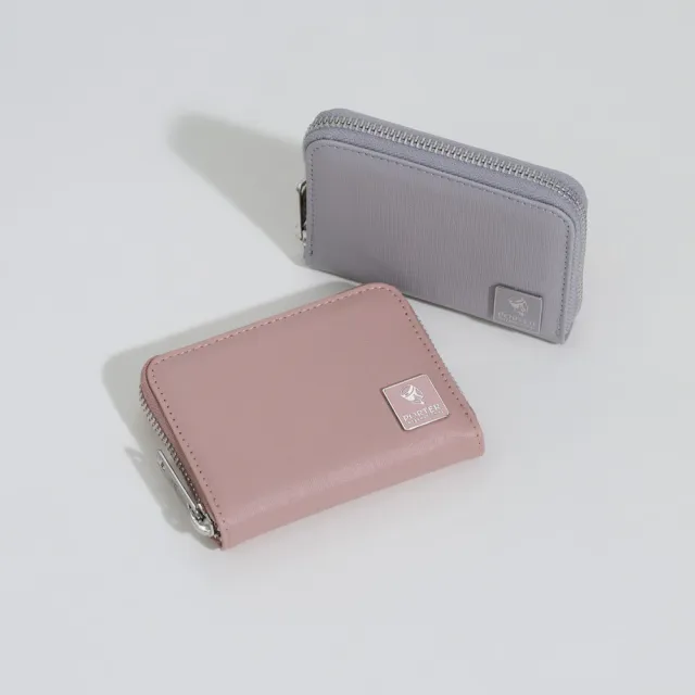 【PORTER INTERNATIONAL】復古品味MORI零錢包(霧粉)