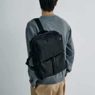 【PORTER INTERNATIONAL】高效有序NOMAD雙層三用公事包(黑)