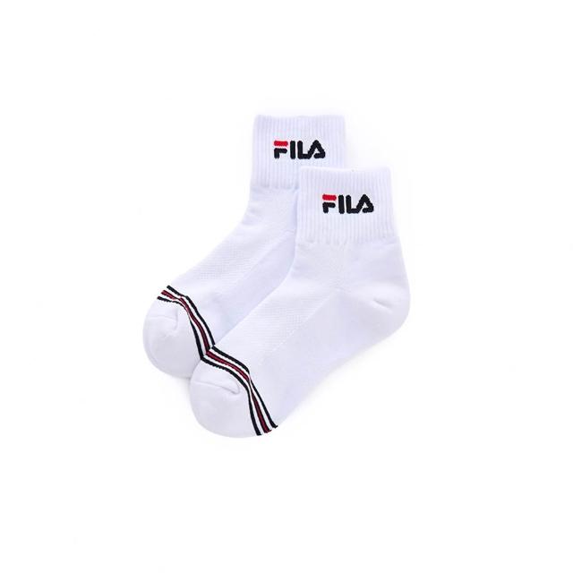 【FILA】半毛巾短襪-白色(SCA-1005-WT)
