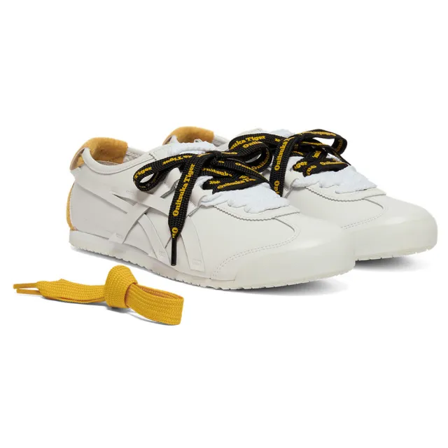 【Onitsuka Tiger】鬼塚虎 2026 新年限定款 白黃拼接設計款 MEXICO 66 休閒鞋 (1183C565-100)