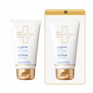 【DermEden 得美登】淨油抗痘潔顏凝膠150mL x2(買一送一/油痘肌必備/抗痘洗面乳)