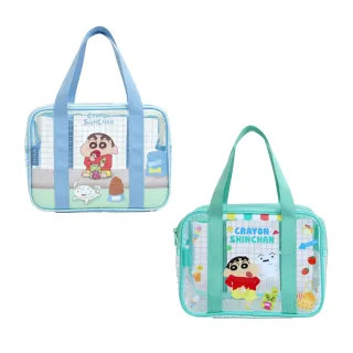 【HOUSUXI 舒希】蠟筆小新－防潑水透明兒童餐袋-A3(任選)