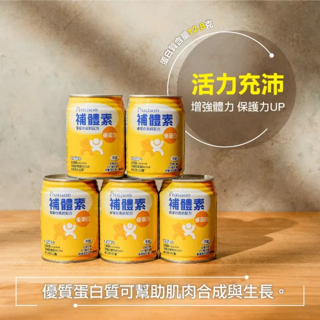 【補體素】優蛋白原味即飲237mlx24罐(正港優蛋白、增強體力 陳美鳳推薦)