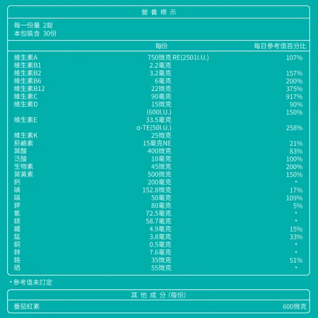 【大研生醫】綜合維他命緩釋膜衣錠5入組(300錠)