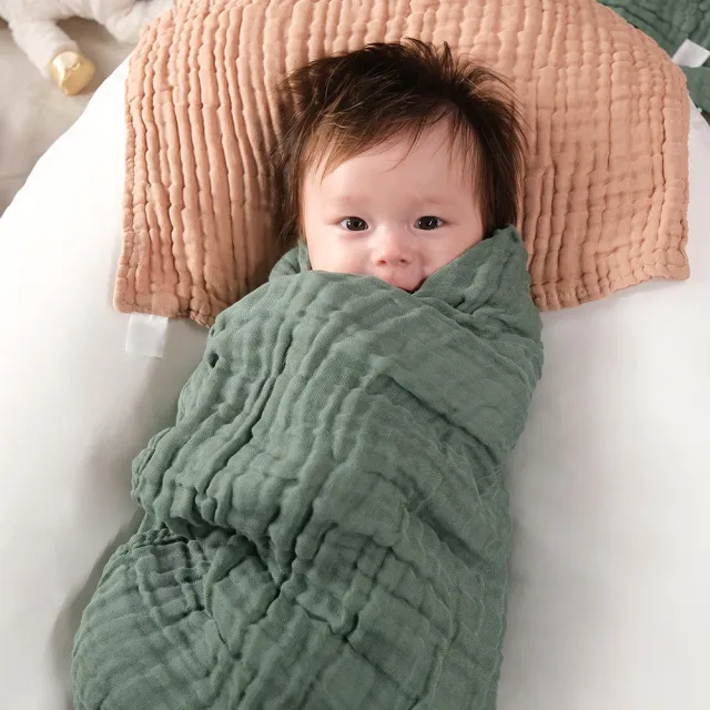 【L’Ange棉之境】3層純棉紗布包巾/蓋毯 90x90cm 2入組(多款可選)