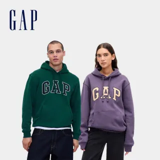 【GAP】男女同款 刺繡立領大學T/Logo帽T-多款色選(715036&853428)