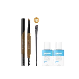 【MAYBELLINE 媚比琳】新一代宛若真眉柔霧塑型眉膠筆0.2g/零失手3D持色染眉膏(任選2入組)