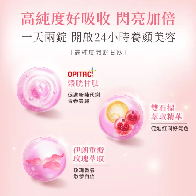 【娘家官方直營】穀胱甘太GSH美日皙煥妍錠2盒組(60錠/盒)