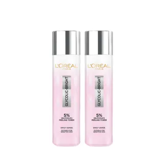 【LOREAL Paris 巴黎萊雅】淨亮白激光精華水_128ml_2入組(淨亮白/保濕/透亮)