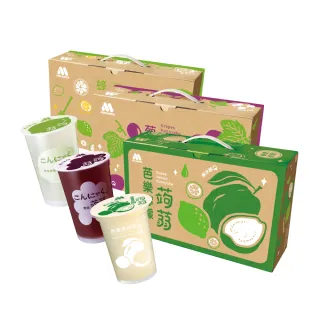 【MOS摩斯漢堡】經典超人氣 蒟蒻禮盒x3箱(15杯/箱 葡萄/芭樂檸檬/蜜桃蘋果 果凍 吸凍)