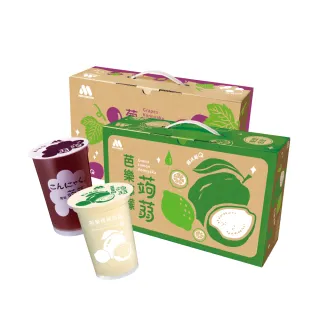 【MOS摩斯漢堡】經典超人氣 蒟蒻禮盒2箱(15杯/箱 葡萄/芭樂檸檬/蜜桃蘋果)